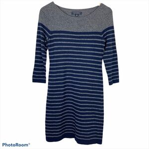 BANANA REPUBLIC Wool Blend Striped Knit Dress XS